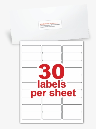 Wl-875 Standard Envelope Label, Avery 5160, 8160 Sized - 30 Años Despues