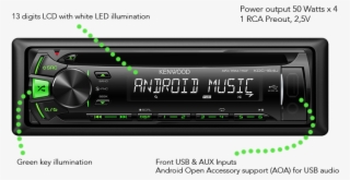 Kdc-164ug Key Features - Kdc 164ub