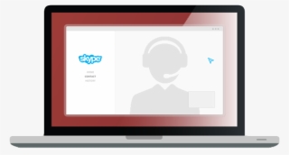 Icon Of Laptop Showing Skype And An Interpreter Wearing - Led-backlit Lcd Display