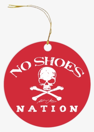 No Shoes Nation Red Glass Ornament - Earrings