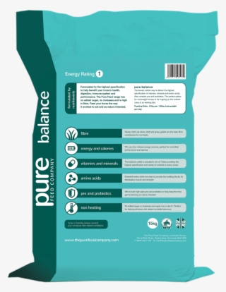 Pure Balance Back Of Bag - Graphic Design