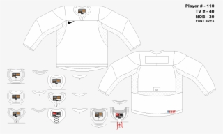 Nike Swift Template By Ryan Haslett - Ice Hockey Jersey Template Iihf
