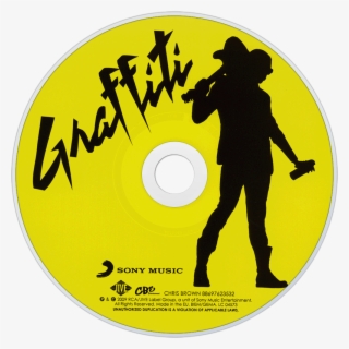 Chris Brown Graffiti Cd Disc Image - Chris Brown Graffiti Cd