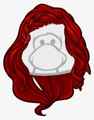 Red Hair Clipart Club Penguin - Cabelo Preto Club Penguin