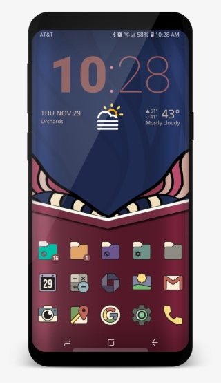 Darkmatter Vintage Decorative Border - Smartphone