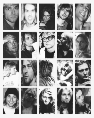 90s, Black And White, And Grunge Image - Kurt Cobain Evolution