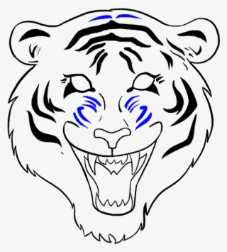 Tiger Face At Getdrawings - Tiger Face Drawing Easy