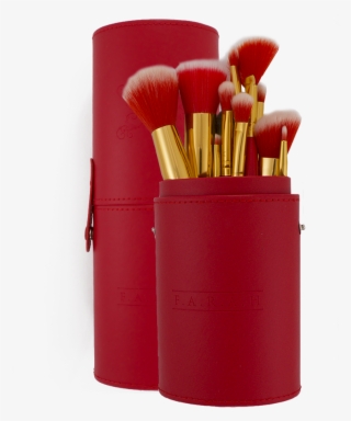 Red Makeup Brushes