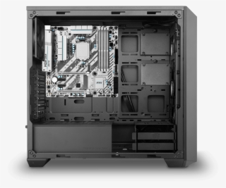 Motherboard Tray Cut-outs Creatively Rearrange Space - Cooler Master