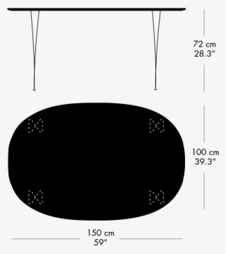 Energy Label - Fritz Hansen Super Elliptical Table Black