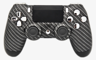Carbon Fiber & Silver Chrome Ps4 Controller - Ps4 Controller Red And Gold