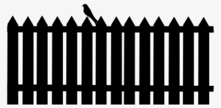 Bird On A Fence Silhouette By Viktoria Ⓒ - Bird On Fence Silhouette