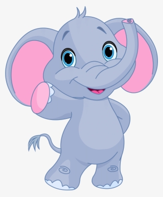 Funny Baby Elephant Image Cliparts - Cute Elephant Clipart