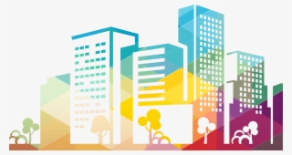 Colors Clipart Building - Building Design Background Png
