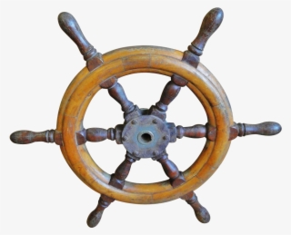 Vintage Wooden Ship's Wheel From Yellow Garage Antiques - Rudder