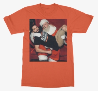 Shia Labeouf With Santa ﻿classic Adult T-shirt - Ate My Taco Shirt
