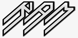 White Winter Font Contoured Thick Black Soft Shadow - Ram Band