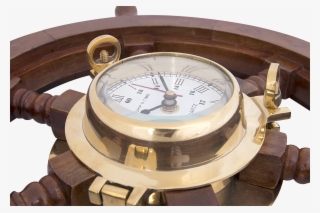 Ship's Wheel With Clock, Batela Uk