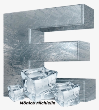 Alfabeto De Gelo Png Textura De Gelo E Cubos De Gelo - Paper