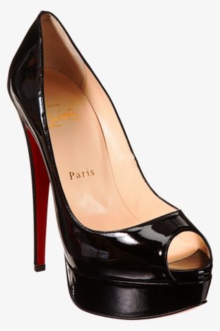 Black Louboutin Women's Pums Png Image Platform High - Big Ben