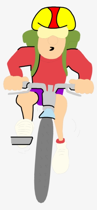 Illustration Of A Man Riding A Mountain Bike - Mountain Bikes Images Free