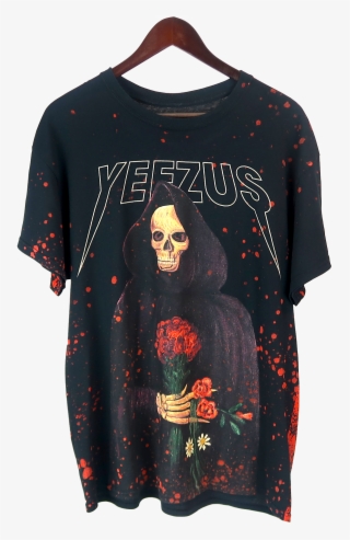 Yeezus Tour Red Splatter T-shirt - Long-sleeved T-shirt