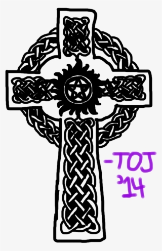 Anti-possession Celtic Cross Tattoo By Trulyoutrageousjem - Cruz De San Patricio