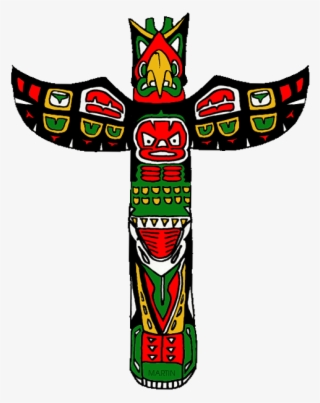 Png Library Americans Clip Art By Phillip Martin Pacific - Native American Totem Pole Clipart