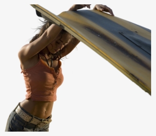 Megan Fox On Car - Transformers 1 Mikaela Hot