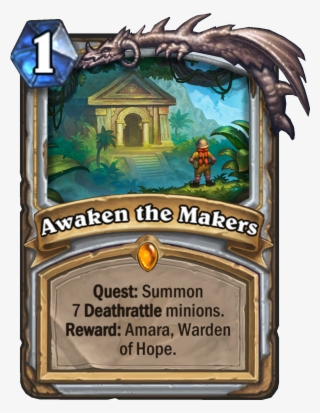 Enus Awakenthemakers - Hearthstone Un Goro Cards