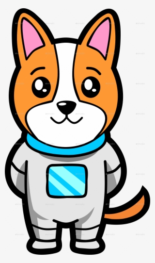 Space Dog Mascot - Cute Space Dog