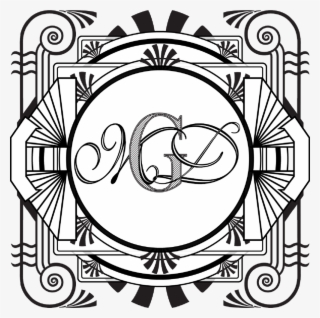 Art Deco Wedding Invitation Seal