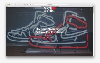 Our Air Jordan Neon Sign Featured In Nice Kicks - Air Jordan 1 Neon Light