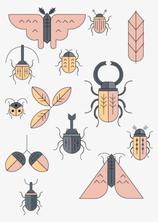 Art Deco Insects // Graphic Design