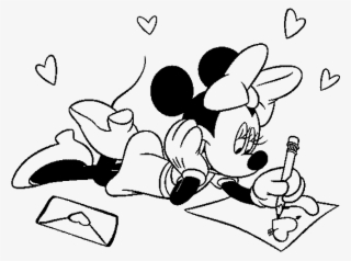 Free Minnie Mouse Coloring Pages - Valentine Day Minnie Mouse