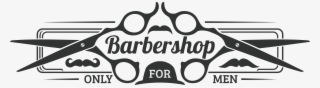 Clip Art Barbearia Masculino Logotipo Png - Male Barber Shop Logo