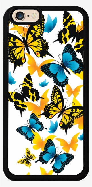 Blue And Yellow Butterfly Case