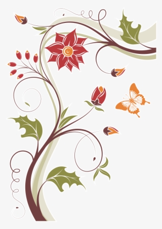 Arabescos Florais Coloridos Png