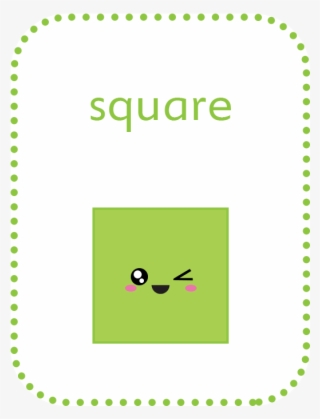 Geometric Shapes Flashcards Square - Geometric Shapes Flashcards