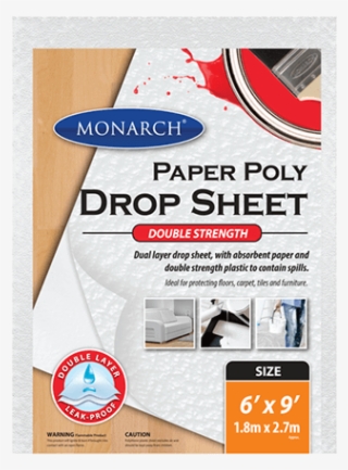 Monarch Double Strength Paper Poly Drop Sheet - Five Star