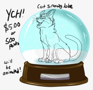 Cat Snowglobe Ych ~open - Snowglobe Ych