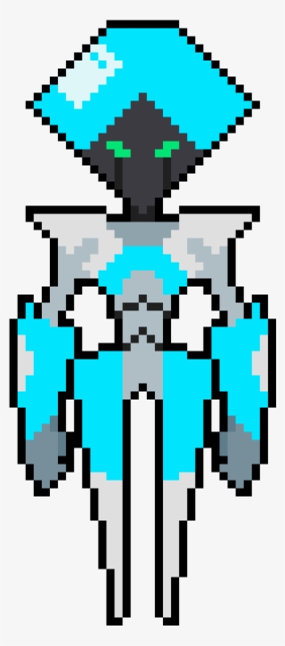 Floppy Disk Robot - Pixel Art Circle