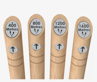 400m - 1600m Markers - " - Wood
