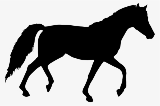 Horse Black Walking Silhouette Facing To Right Comments
