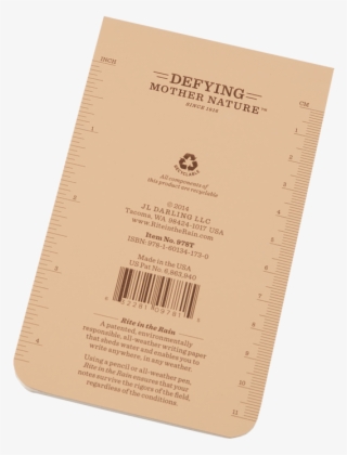 Back Of Tan Notebook - Paper