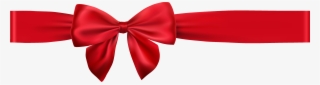 Red Holiday Bow - Satin