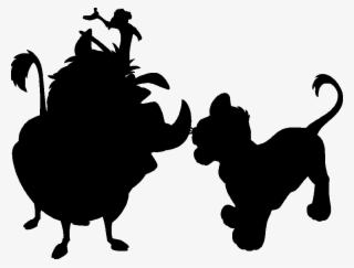 Cartoon Silhouette - Hakuna Matata Art Print