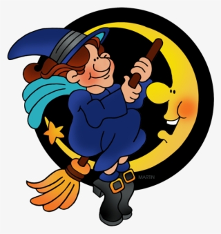 Halloween Clip Art By Phillip Martin, Witch And The - Halloween Clipart Free Phillip Martin