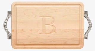 Rectangular Maple Carved Cutting Board With Handle - Plywood