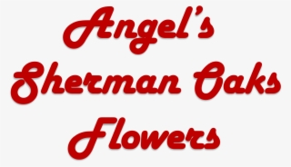 Angel's Sherman Oaks Flowers - Calligraphy